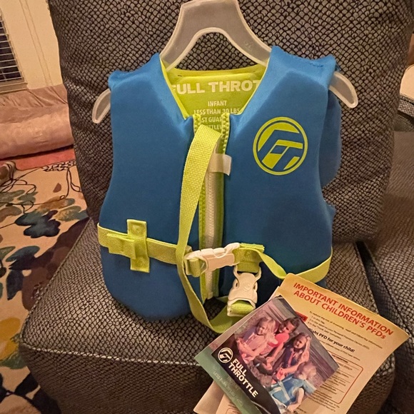 Infant Life Jacket / Vest / Personal Floatation Device Up To 30 Pounds. New/Tag - Picture 2 of 3